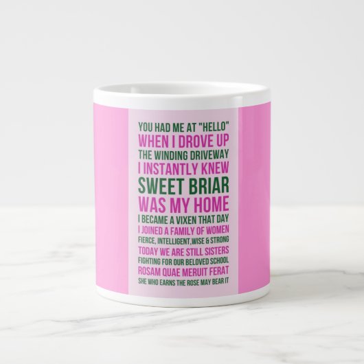 TASSE GÉANTE JE SUIS DEVENU RENARDE (Devant)