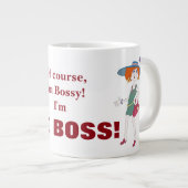 Tasse Géante Je suis le patron (Devant droit)