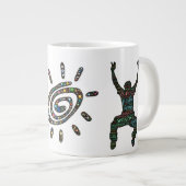 Tasse Géante Je suis simplement entièrement humain et plein de (Devant droit)