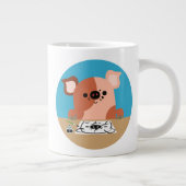 Tasse Géante Joli dessin de dessin de porc (Droite)