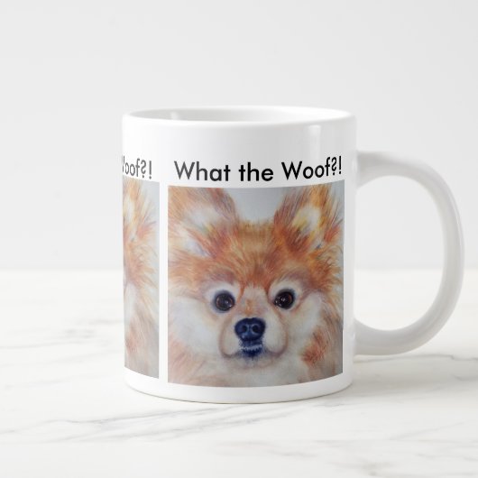 TASSE GÉANTE JOLI POMERANIEN DORÉ (Droite)