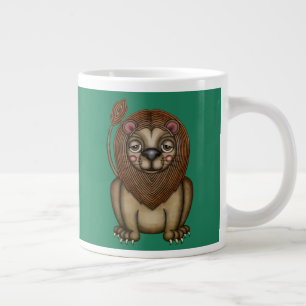 Tasse Géante Joli roi des bêtes Lion