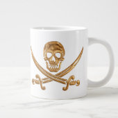 Tasse Géante Jolly roger d'or (Droite)