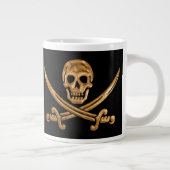 Tasse Géante Jolly roger d'or (Droite)