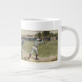 Tasse Géante Joueur de baseball lancé à la deuxième base (Droite)