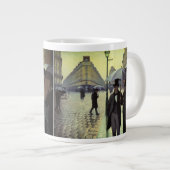 Tasse Géante Journée de la Pluie de Paris par Gustave Caillebot (Devant droit)