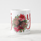 Tasse Géante JOY Christmas Wreath Photo (Devant)