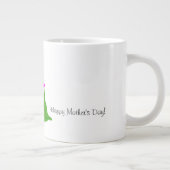Tasse Géante Joyeux message Fleur de la Fête des Mères (Droite)