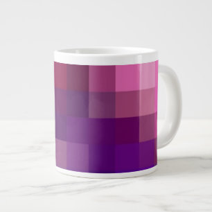 Tasse Géante Jumbo Mug, rose, bleu, violet Motif Abstrait