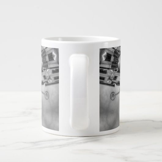 Tasse Géante Kaleidoscope Star gris foncé... (Dos)