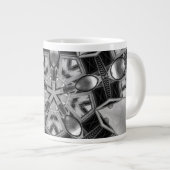 Tasse Géante Kaleidoscope Star gris foncé... (Devant droit)