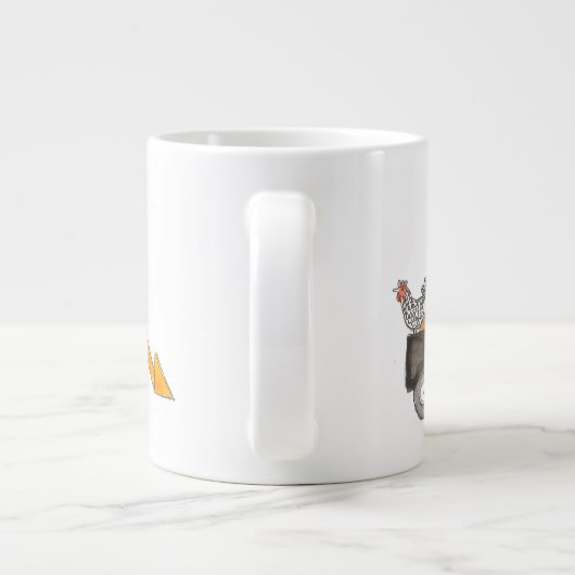 Tasse Géante Kubota et poules (Dos)