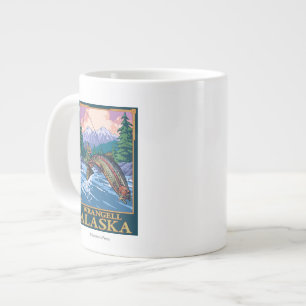 Tasse Géante La pêche à la mouche - Wrangell, Alaska