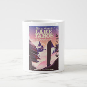 Tasse Géante Lake Tahoe Sierra Nevada USA Poster d'affiche