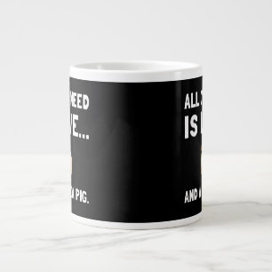 Tasse Géante L'Amour Et Le Cochon De Guinée