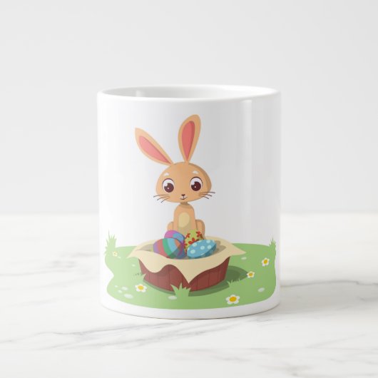 TASSE GÉANTE LAPIN DE PÂQUES (Devant)