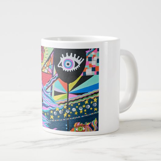 Tasse Géante Le Ballons noir (Devant droit)
