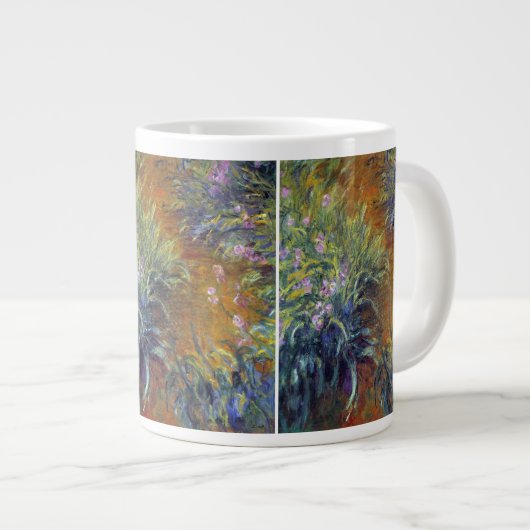 Tasse Géante Le chemin à travers les Irises par Claude Monet (Devant droit)