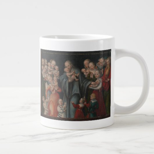 Tasse Géante Le Christ bénisse les enfants (Droite)
