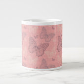 Tasse Géante Le rose de papillon (Devant)
