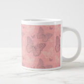 Tasse Géante Le rose de papillon (Droite)