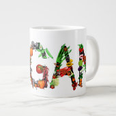 Tasse Géante Légumes végétaliens (Devant droit)