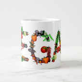 Tasse Géante Légumes végétaliens (Devant)
