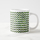 Tasse Géante Leopard Chevron noir et vert (Droite)