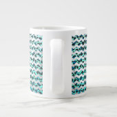 Tasse Géante Léopard noir et Turquoise (Dos)