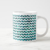 Tasse Géante Léopard noir et Turquoise (Droite)