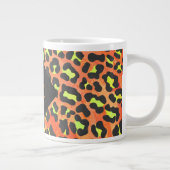 Tasse Géante Léopard orange et jaune (Droite)