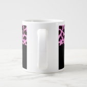 Tasse Géante Léopard rose avec cou et diamant (Dos)