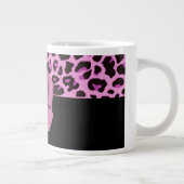 Tasse Géante Léopard rose avec cou et diamant (Droite)
