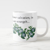 Tasse Géante Les fleurs de Mandevilla écritures florales Jumbo  (Droite)