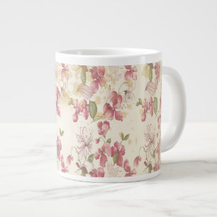 Tasse Géante Les fleurs Vintages de cerisiers