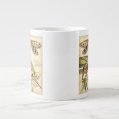 Tasse Géante Les libellules aux Feuilles et aux fruits (Devant)