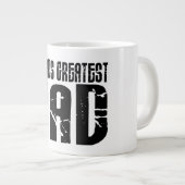 Tasse Géante Les papas Cool rétro : Le plus grand père du monde (Devant droit)