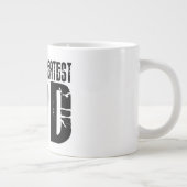 Tasse Géante Les papas Cool rétro : Le plus grand père du monde (Droite)