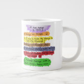 Tasse Géante Les sentiments sont des messages Musique (Droite)