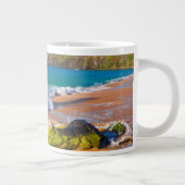 Tasse Géante Les vagues s'écrasent sur la plage d'Hawaï (Droite)