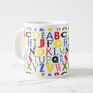 Tasse Géante Lettres de Megan Meagher aux couleurs vives