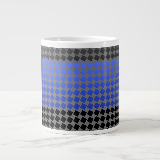 Tasse Géante Ligne bleue mince (Devant)