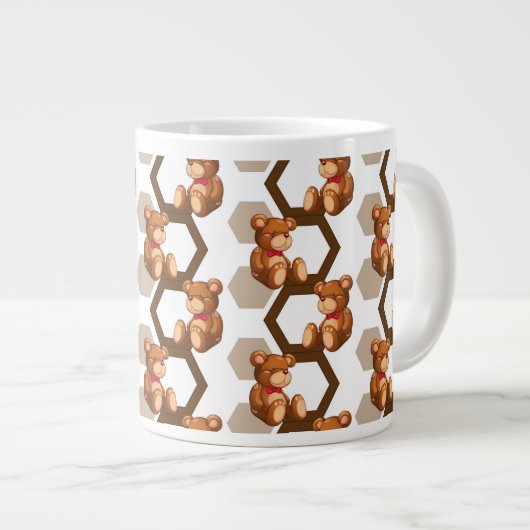 Tasse Géante l'illustration d'une rangée de nounours concernent (Devant droit)
