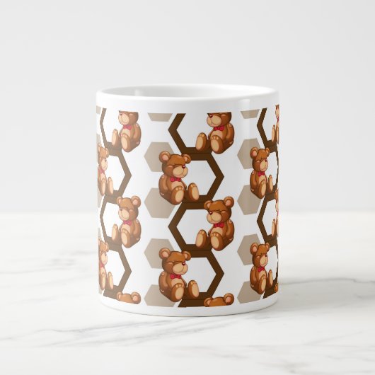 Tasse Géante l'illustration d'une rangée de nounours concernent (Devant)
