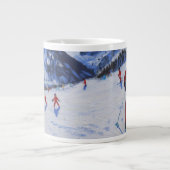 Tasse Géante L'instructeur Mottaret de ski (Devant)