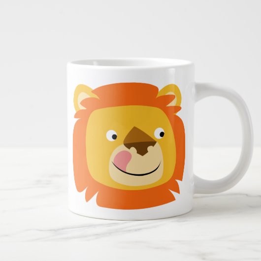 Tasse Géante Lion caricature doux Yummy (Droite)