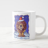 Tasse Géante Lion de Noël (Droite)