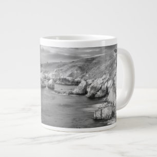 Tasse Géante Littoral de la plage en N&B, Californie