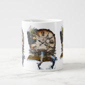 Tasse Géante Livre d'histoire du dragon de Steampunk (Devant)