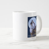 Tasse Géante Loup de VermontHowling (Devant droit)